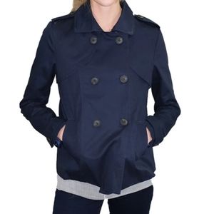 Relished Navy Blue Pea Coat size S